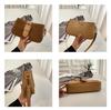 Retro Handbag: Niche Design Frosted Shoulder/Crossbody Bag
