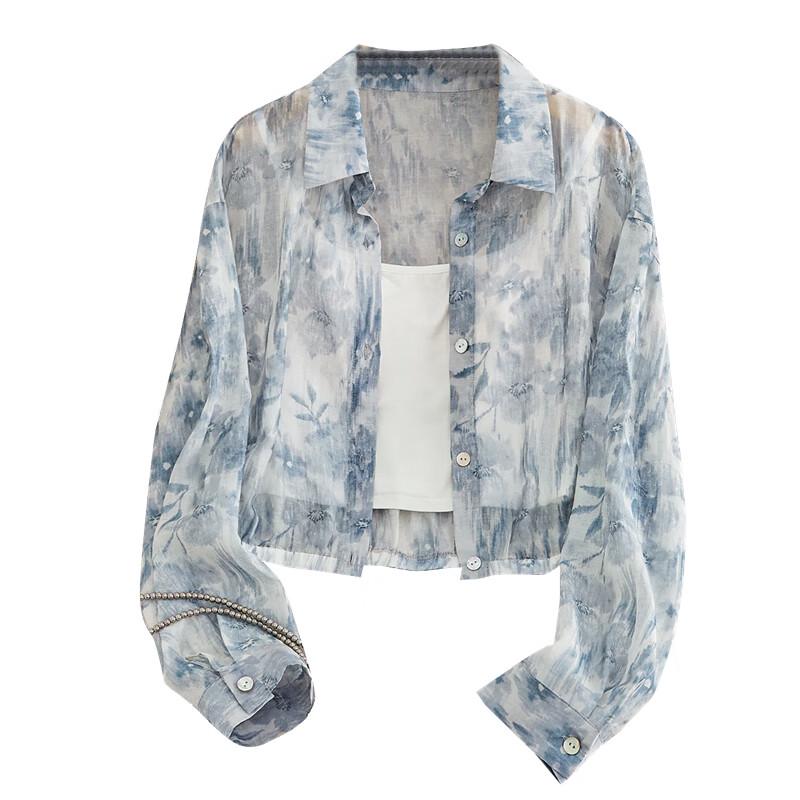 Women s Lightweight Lapel Long Sleeve Shirt S