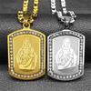 Jesus Heiliges Herz Anhänger Halskette Für Frauen Männer Edelstahl Strass Gold Farbe Glaube Amulett Männliche Kette Schmuck Geschenke