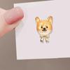 1Pc Cute Dog Brooch with Bow Lovely Shiba Inu Animal Brooches Pins for Women Men Jewelry Accessories Party Gifts