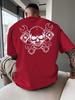 Skull Crossed Wrenches Biker Culture Unisexs T Shirt Fitness Sports Cotton Tee Casual Oversized Summer Spring Loose Top Streetwear