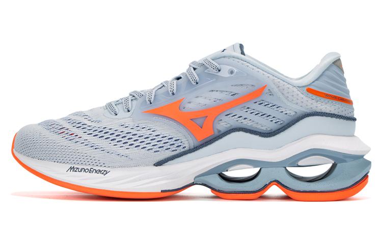 Women's Sneakers Mizuno Wave Creation 23 Shock Absorption Non Slip Gray Orange Women's