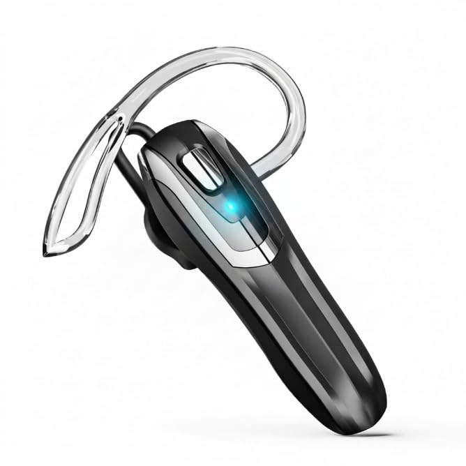 

Hours Continuous Talk Single Business AI Noise Simultaneous Connection to 2 Lightweight Battery Level Bluetooth Single Ear Wireless Headset V6.0 38