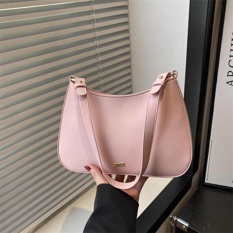 Spring and summer new high-end atmospheric women's bags new versatile solid color shoulder underarm bags messenger bags women