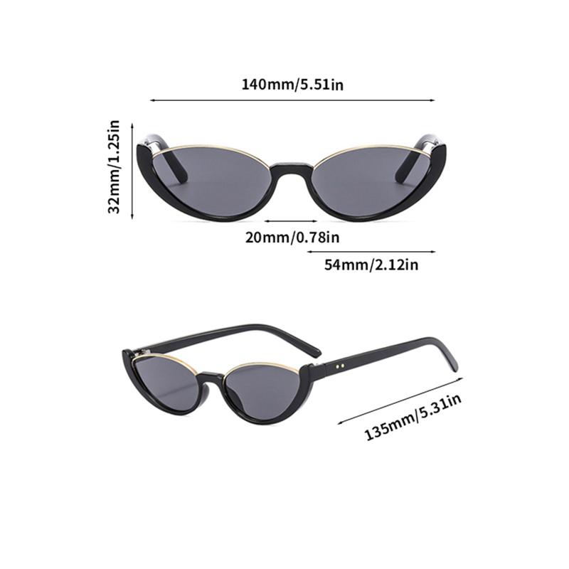 Small Cat Eye Sunglasses Women Vintage Composite Shades Fashion Luxury Designer UV400 Sun Glasses Trendy New