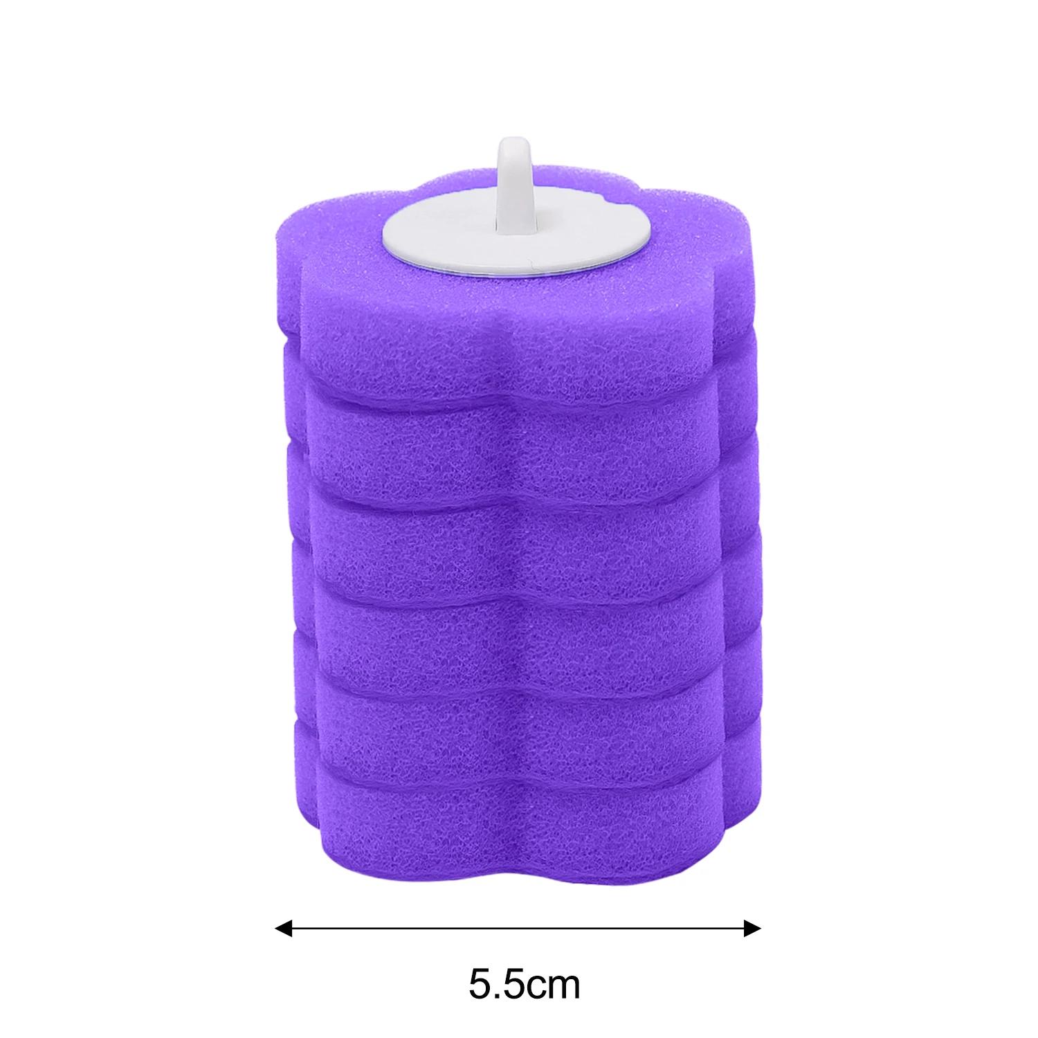 

6-60pcs Disposable Replacement Toilet Brush Head Bathroom Wc Brushes Holder Accessories for Home Bedroom Cleaning Pad Kits 6pcs фиолетовый