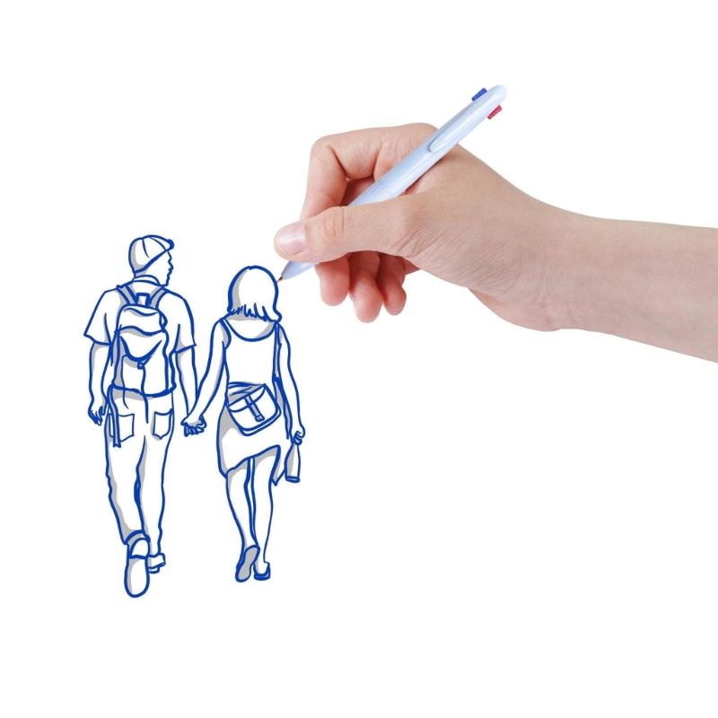 6 Pcs 4 Colors Shuttle Pen Retractable Ballpoint Pen 4 in 1 Multicolor Pen Office School Supplies for Smooth Writing