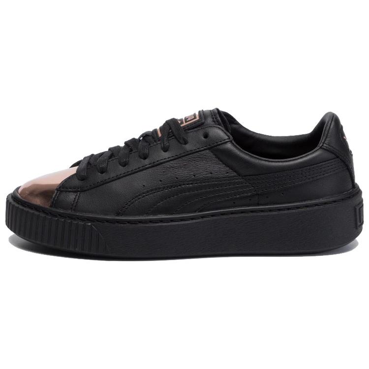 PUMA Basket Platform Metallic PUMA Black Rose Gold Womens 366169-02 36 золотой/чёрный