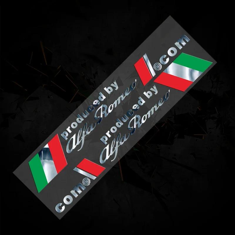 Car Door Window Laser Reflective Stickers for Alfa Romeo 159 156 147 166 Giulia Giulietta Stelvio Mito Gt Brera Spider Spontivd