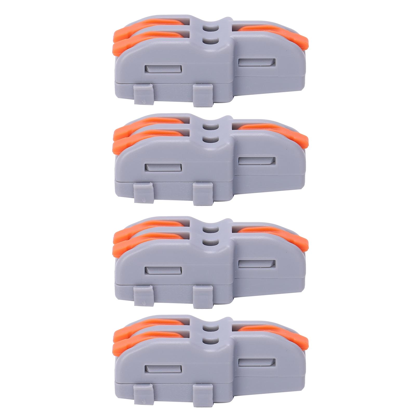 

20Pcs Quick Terminal Block 1 in 2 out Wire Connector TShape PushType Wiring Splitter SPLF12A(Yellow помаранчевий