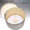 Metal Lampshade E14 E27 Iron Hollow Out Modern Decorative Cylinder Lamp Shade for Table Wall Ceiling Lamp Black and Gold