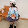 Adorable Fashionable Mushroom Knit Crochet Bag For Kids In Orange Red And Brown Colors