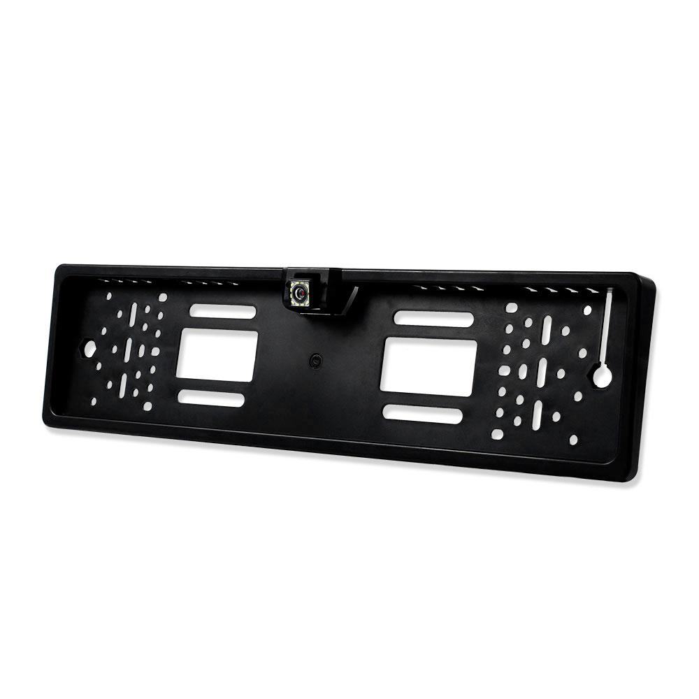 European License Plate Frame CCD HD Car Rear View Camera Backup Reverse Camera with 12-LED Night