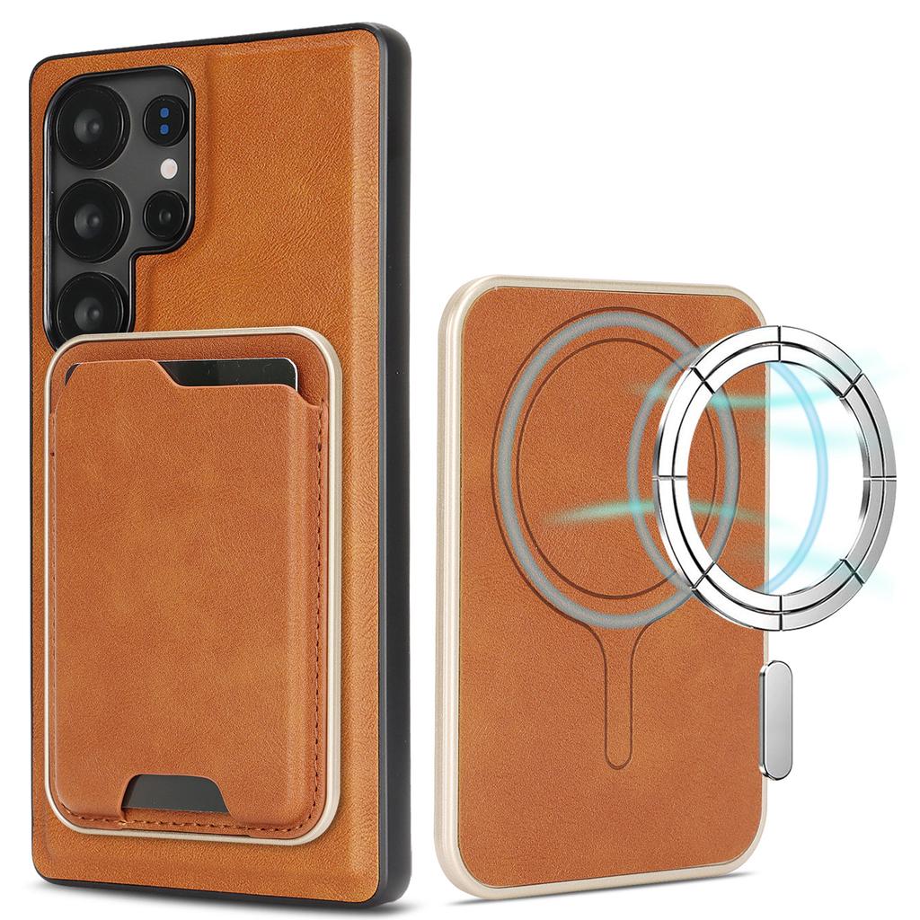 Ultra-thin Magnetic Card Holder Case for Samsung Galaxy A56 5G/A55/A54/A53/A52/A16/A15/A14 Wireless Charging Leather Phone Cover