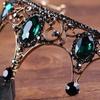 Rhinestone Baroque Retro Crown Bar Mitzvah Crown Bride Tiaras Metal Princess Crowns  Hair Jewelry