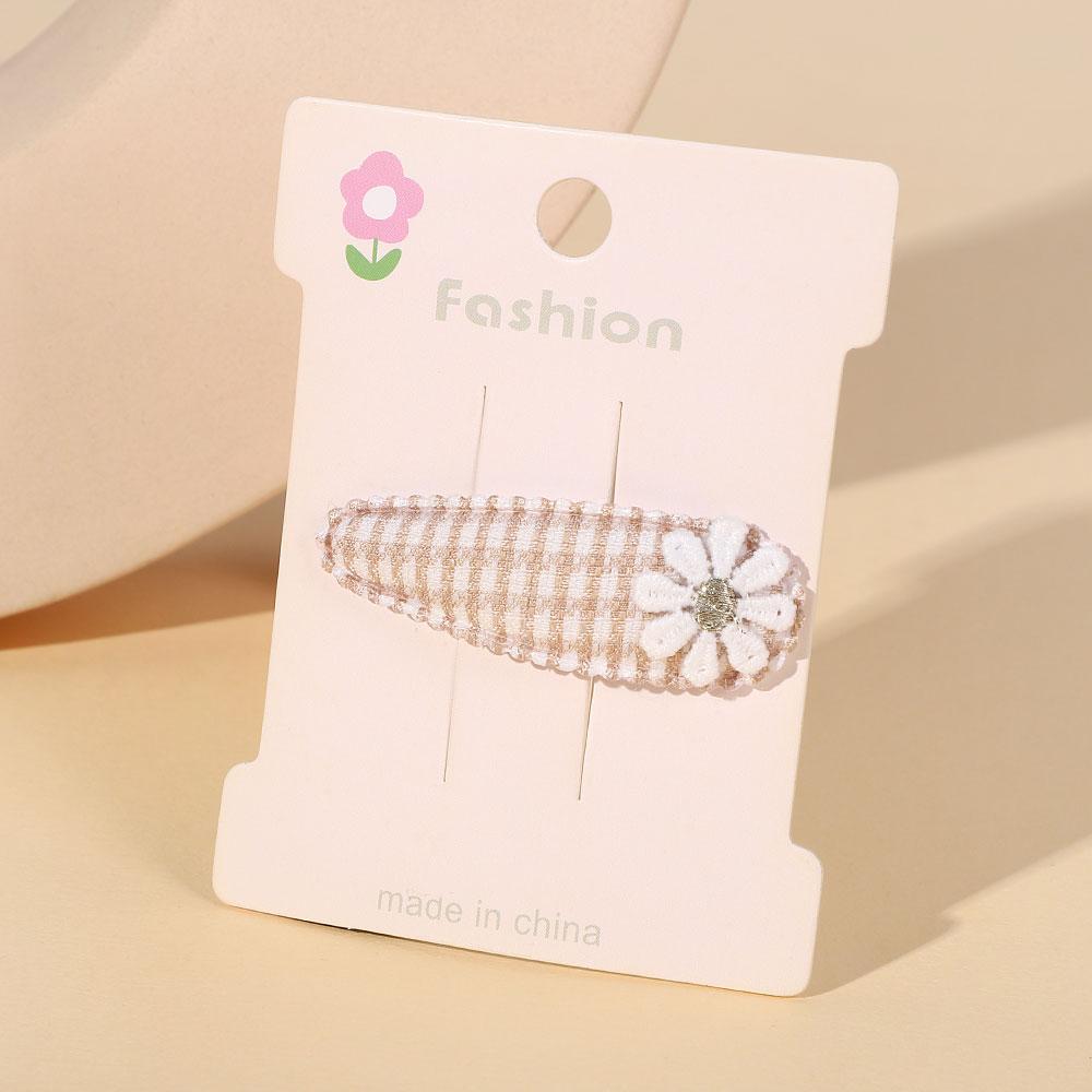 1/2/5 set Ins Daisy Flower Hair Clips Baby Girl Hairpins for Kids Lace White Barette Princess Hooks Infant Accessories Korean