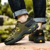 Outdoor Green Men's Hiking Boots Comfortable Non-Slip Climbing Shoes Men Sneakers Plus Size 45 Breathable Trekking Shoes For Men