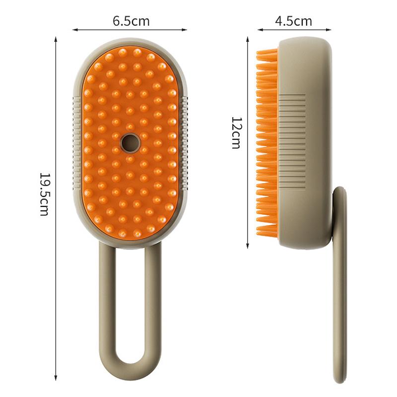 Wiederaufladbare 4-in-1-Dampfhaarentfernungsbürste für Katzen und Hunde, Katzenbürste, antistatische Dampfbürste für Haustiere, Massage-Reinigungsspray, Haarentfernungsbürste