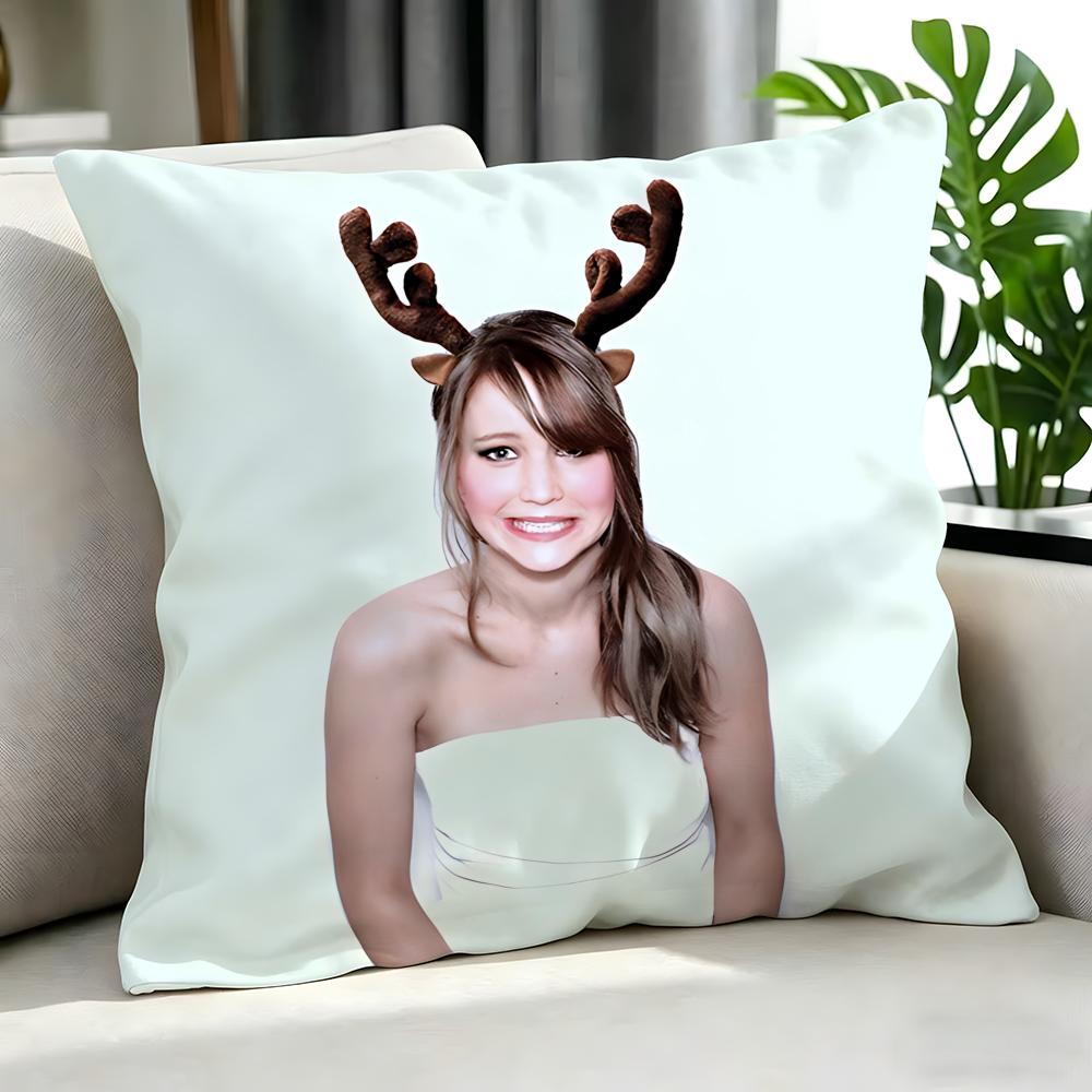 Movie Jennifer Lawrence Cushion Cover Cushion Cover Set 4Pcs 50X50 45X45 40X40 Pillowcase Decorative Sofa Home Decor
