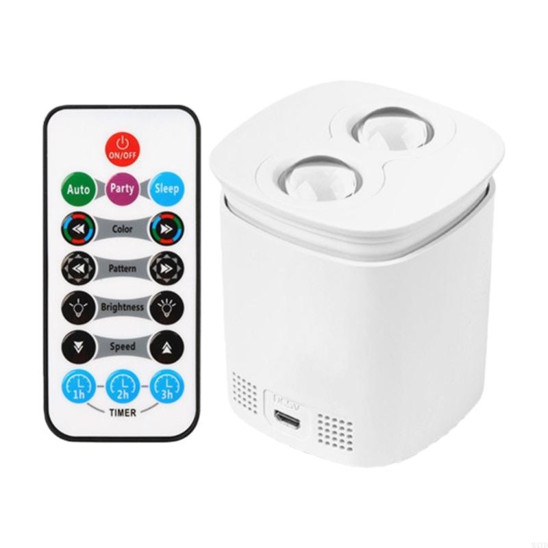 LED Sunset Night Light Projector Home Decoration Lighting Portable Projection Light with Remote Control M4YD