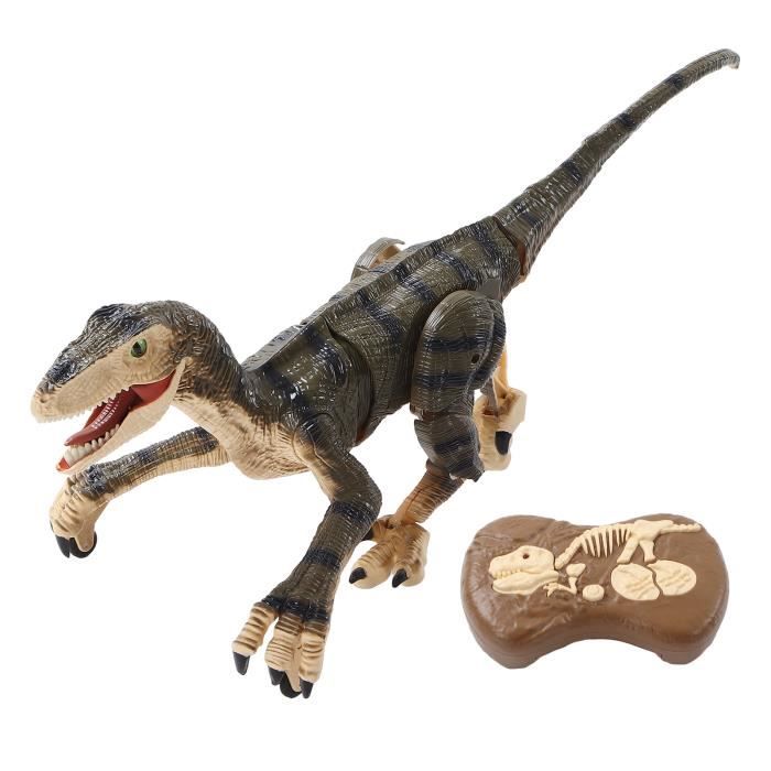 Drfeify vélociraptor RC de simulation Télécommande Grand Dinosaure 2.4G Simulation Rechargeable Sans Fil RC Velociraptor avec