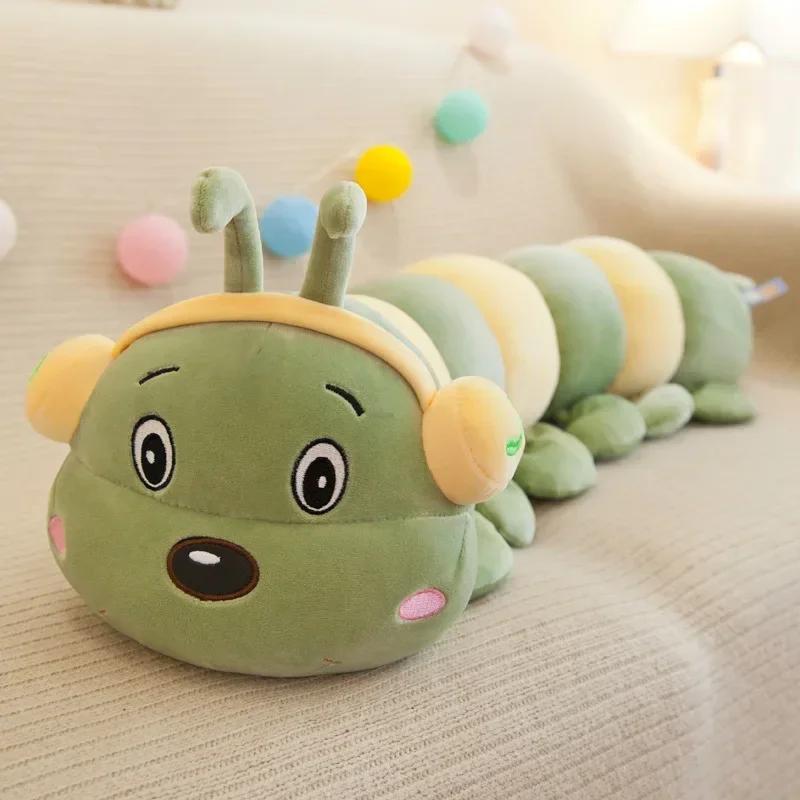 [Nieuw] 40~90Cm Kleurrijk Cartoon Rups Pluche Speelgoed Pop Zacht Comfortabel Insectenkussen Katoenen Worm Insect Model Bank Auto Kussen Cadeau 60cm