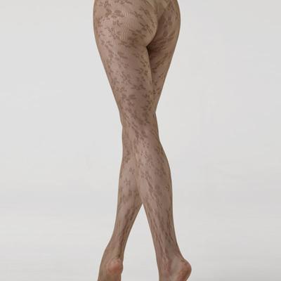 HUGDAY Flower Mesh Pantyhose