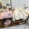 Children's Reversible Fleece Sets Winter Fleece Suit Boys Warm Coat Trousers 2Pcs Autumn Girls Baby Casual Clothing Outfits