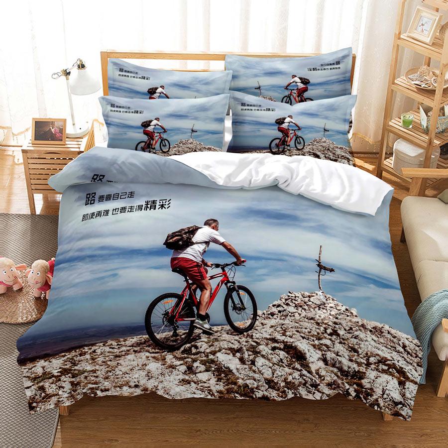 Beautiful Dancer Duvet Cover Set King Queen Full Size 3D Dance Under Moon Elegant Polyester Comforter Cover For Boy Girl Teens