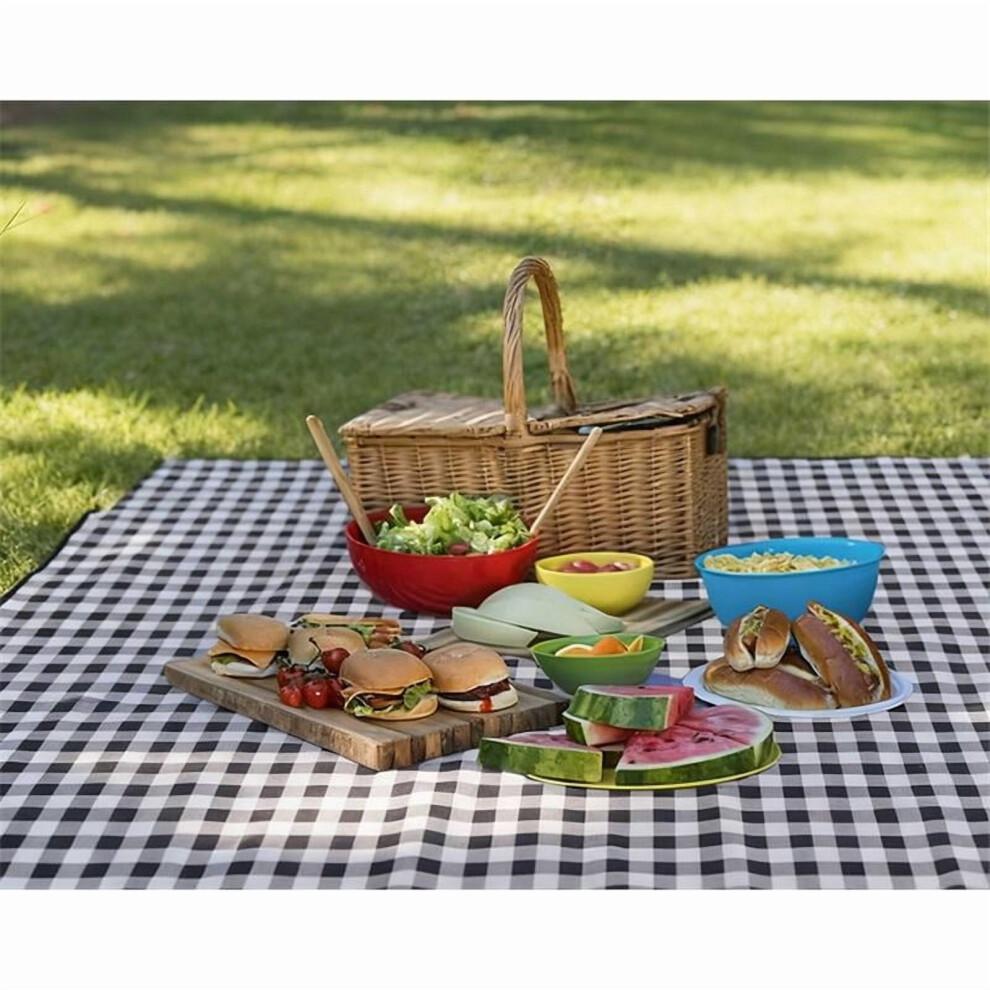 Outdoor Picnic Blanket, Foldable Waterproof Sand Beach Mat, 150x100cm, Portable for Beach, Camping, Hiking, Travel, Family, Concerts (Dark Blue)