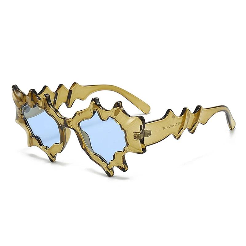 

SHAUNA новые нерегулярные женские уникальные солнцезащитные очки «кошачий глаз», винтажные прозрачные линзы с океаническими оттенками UV400, мужские солнцезащитные очки в стиле панк