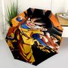 1 PC Automatic Folding Umbrella - Son Goku Pattern Portable Foldable Design With 8 Ribs Christmas Birthday Gifts