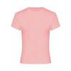 Korean Slim-Fit Red T-Shirt for Women - Figure-Flattering, Waist-Cinching, Straight-Shoulder, High-Stretch, Short-Sleeve