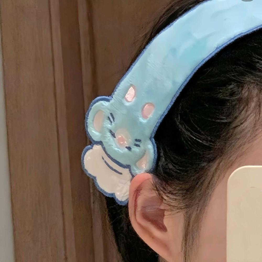 2/3pcs Sweet Style Hair Bun Charm Plushie Hug Cat Headband New Long Strip Hair Band Daily Use