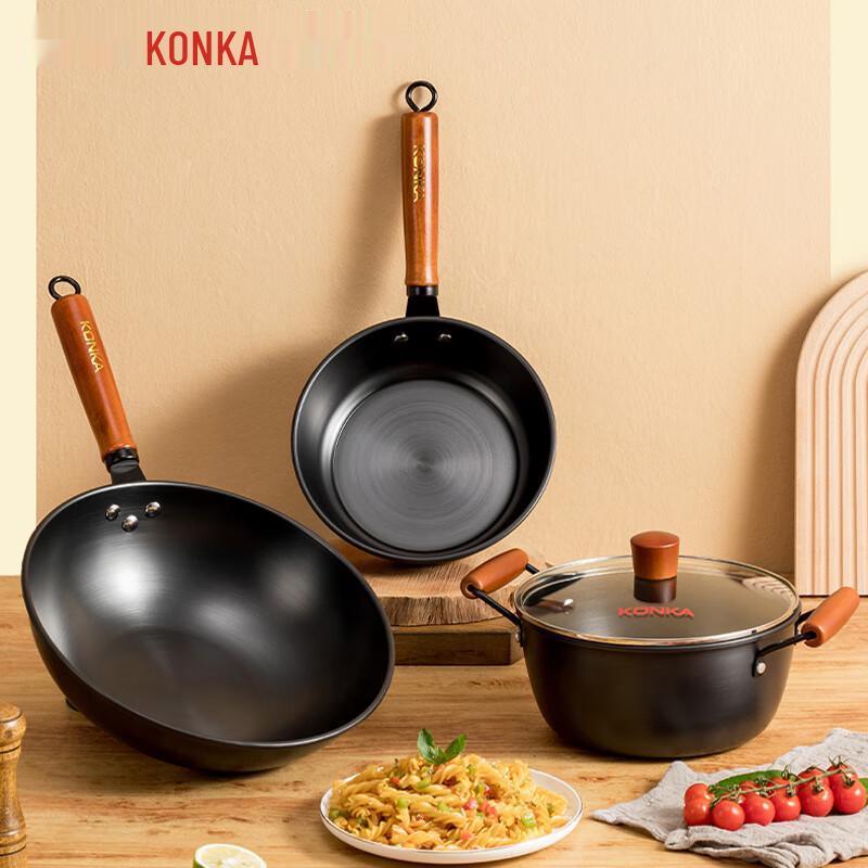 KONKA Набор антипригарной посуды из 3 предметов