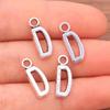 Zinc Alloy Alphabet Charms: 2 Colors, 26 Letter Pendants for Jewelry, Handbag, and Mobile Phone Accessories