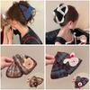 Bowknot Cloth Hair Claws Cartoon Hair Clips Fashion Hairpins  for Girls