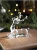Transparent Acrylic Ice Crystal Reindeer Ornament - American Snow Scene Christmas Decoration