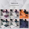 YU7 Headrest and Lumbar Support: Leather Memory Foam Neck Pillow and Lumbar Pad