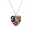 Anime K-pop Demon Heart Shape Pendant Necklace Cartoon Character Idol Jewelry Gifts