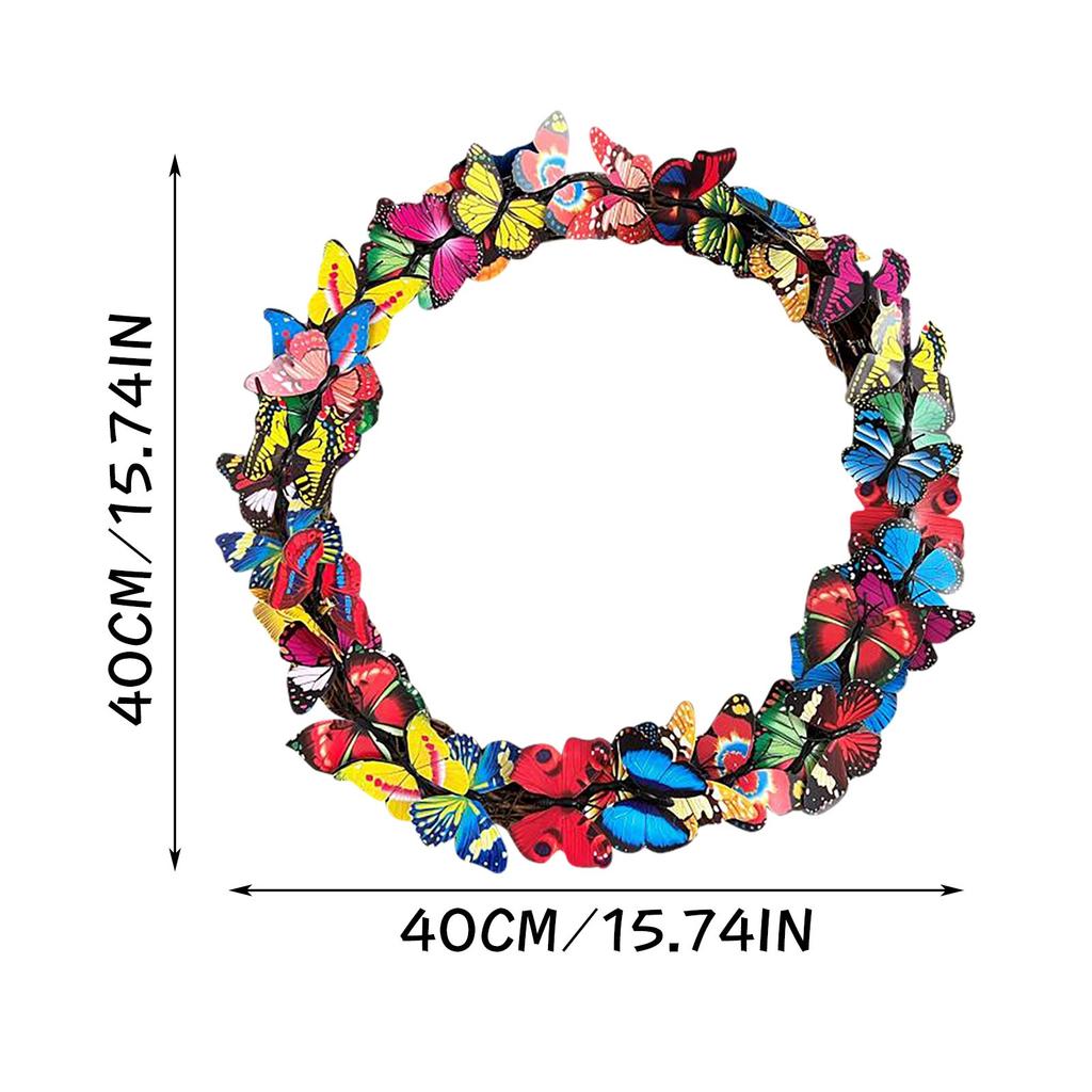 Beautiful Butterflies For Spring Door Decor Garden Decorative Butterflies Wreath