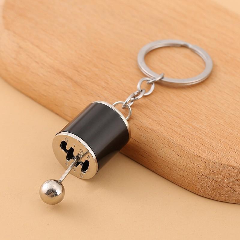 Creative Metal Gear Shift Keychain - Car Model Keyring Promotional Gift