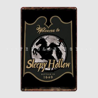Welcome To Sleepy Hollow Poster Metal Plaque Pub Bar Cave Printing Garage Decoration Tin Sign Poster