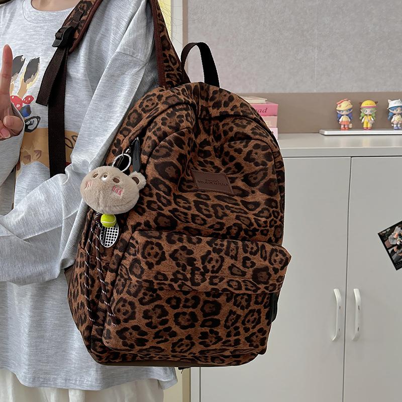 Schoolbag Fashion New High-end Backpack School Bag Women's Autumn and Winter Atmosphere College Trendy Cool College Student Backpack