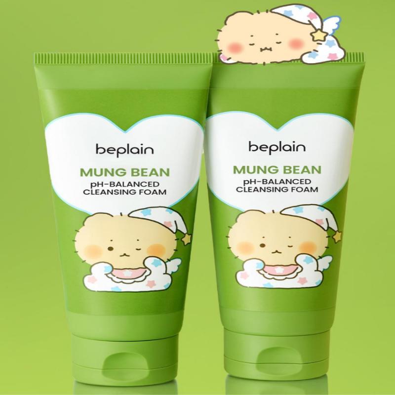 beplain Mung Bean pH-Balanced Cleansing Foam 160ml*2 EA (+Coin Purse)