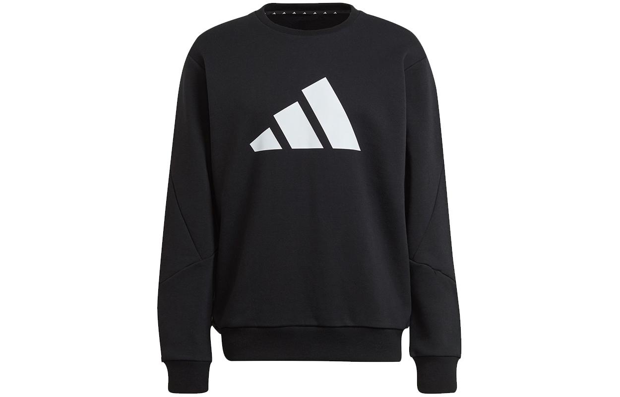 Adidas Sweatshirts Men s Black Crew Neck Moderate Regular H46507 XXL
