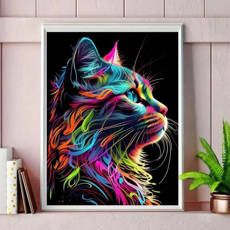 Decorative Painting Diamond Painting Handmade Cat 30*40