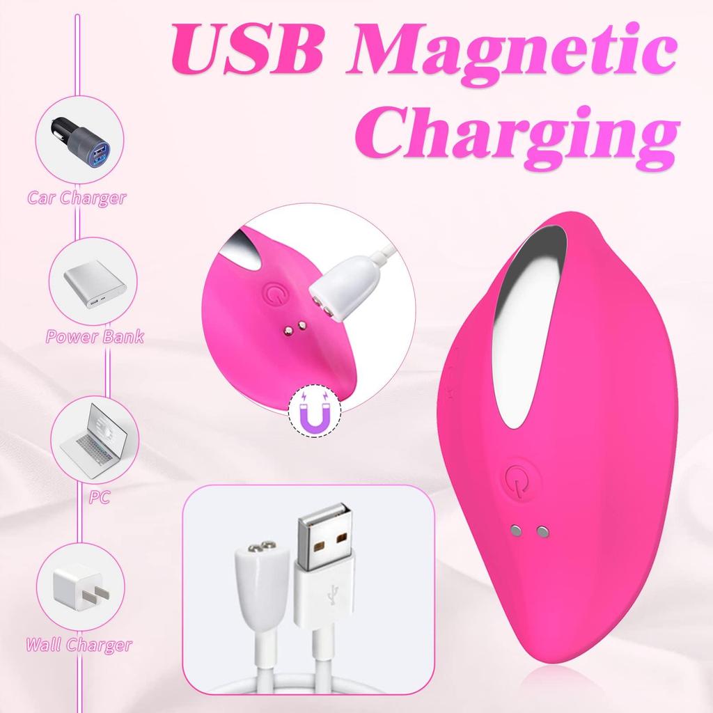 Wearable Vibrating Panties with Remote Control and 12 Vibration Modes, Quite Rose Dildo, Sex Machine