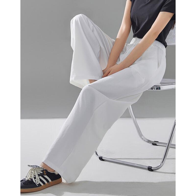 Demana Wide-Leg Elastic Waist Casual Pants S