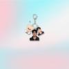 8pcs Stray Kids Triple-Charm Acrylic Keychain Set, Kpop Member Photo + Matching Cartoon + SKZOO Character Bag Pendant, STAY Fans Collectible Accessory